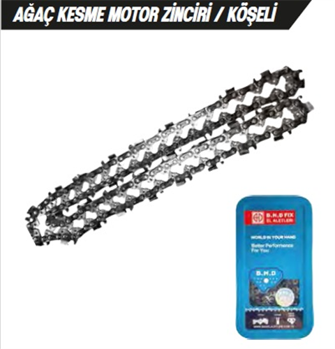 BHD 00343 AĞAÇ KESME MOTOR ZİNCİRİ / KÖŞELİ / 72 DİŞ / 10 LU